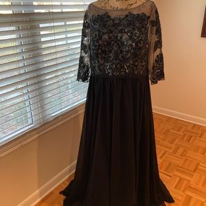 Black ball gown